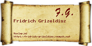 Fridrich Grizeldisz névjegykártya